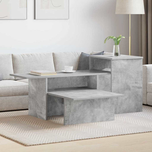 Konzolasztal Beton Szürke 91,5 x 35 x 38,5 cm Faanyag