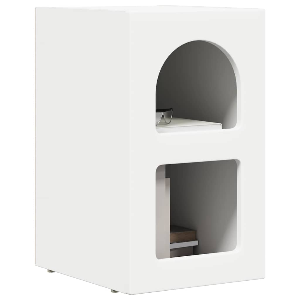 Éjjeli asztal ELST 2 db Fehér 29,5 x 33,5 x 50 cm Szerelt Fa