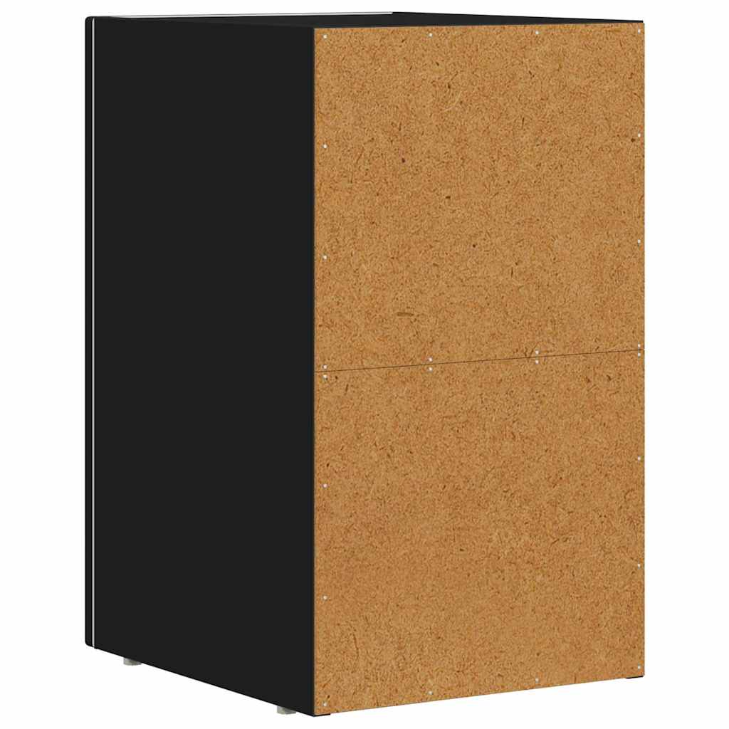 Éjjeli asztal ELST 2 db Fekete 29,5 x 33,5 x 50 cm Szerelt Fa