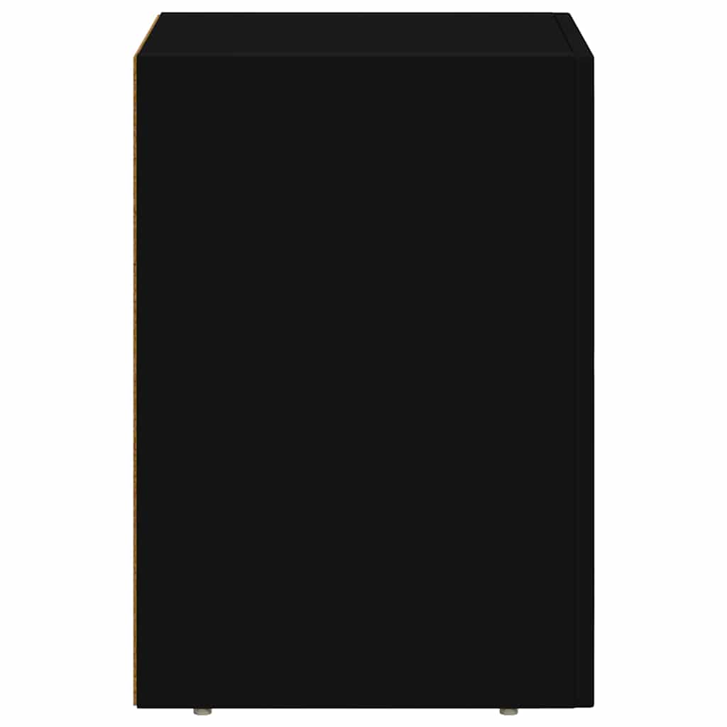 Éjjeli asztal ELST 2 db Fekete 29,5 x 33,5 x 50 cm Szerelt Fa