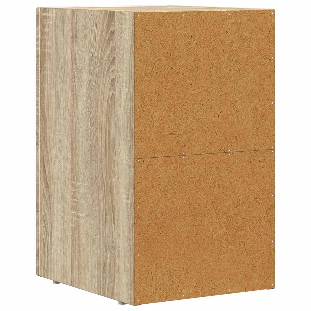 Éjjeli asztal 2 pcs Sonoma tölgy 29,5 x 33,5 x 50 cm Faanyag