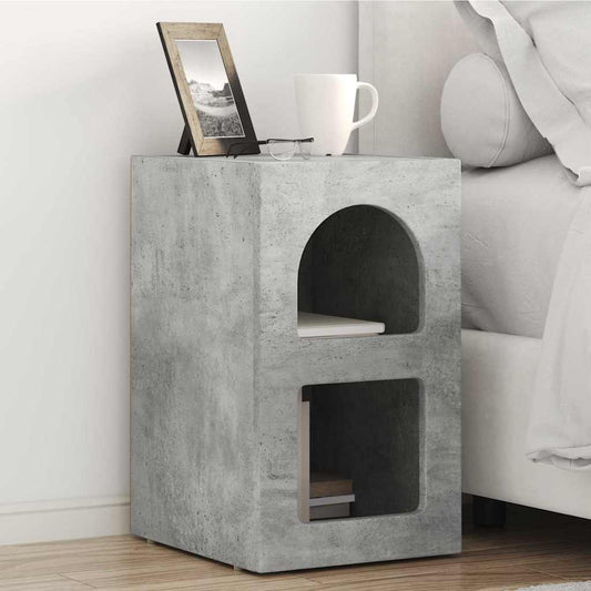 Éjjeli asztal Beton Szürke 29,5 x 33,5 x 50 cm Faanyag
