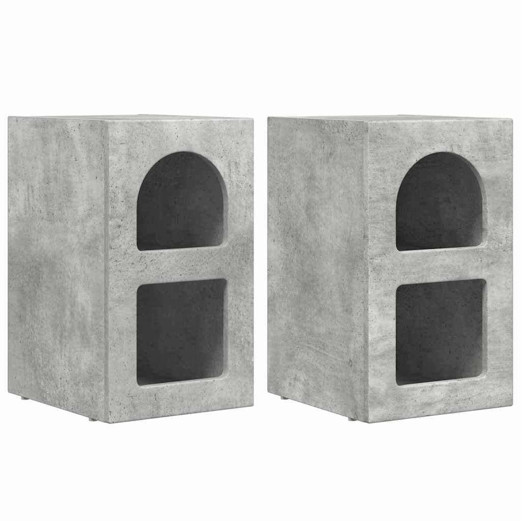 Éjjeli asztal ELST 2 db Beton Szürke 29,5 x 33,5 x 50 cm