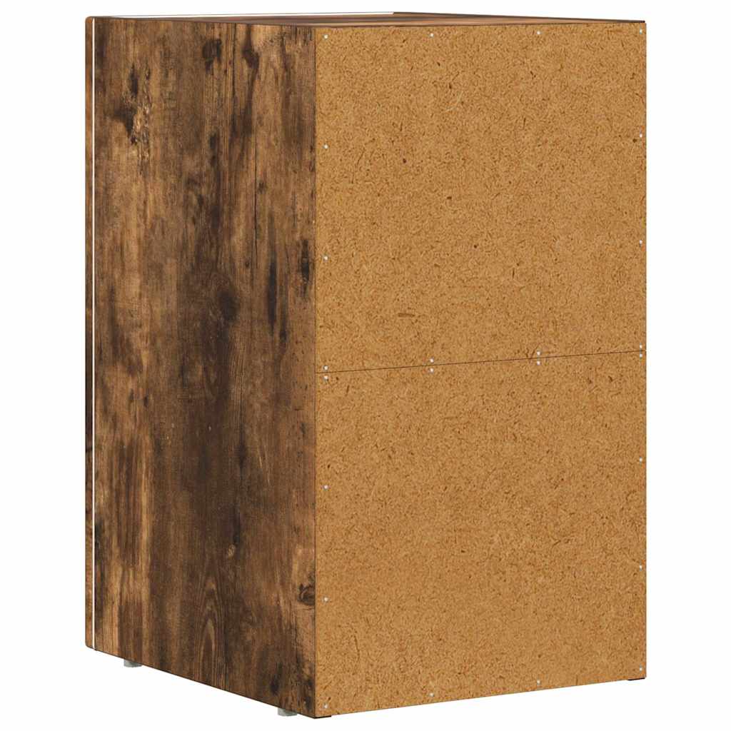Éjjeli asztal ELST 2 db Füstölt tölgy 29,5 x 33,5 x 50 cm