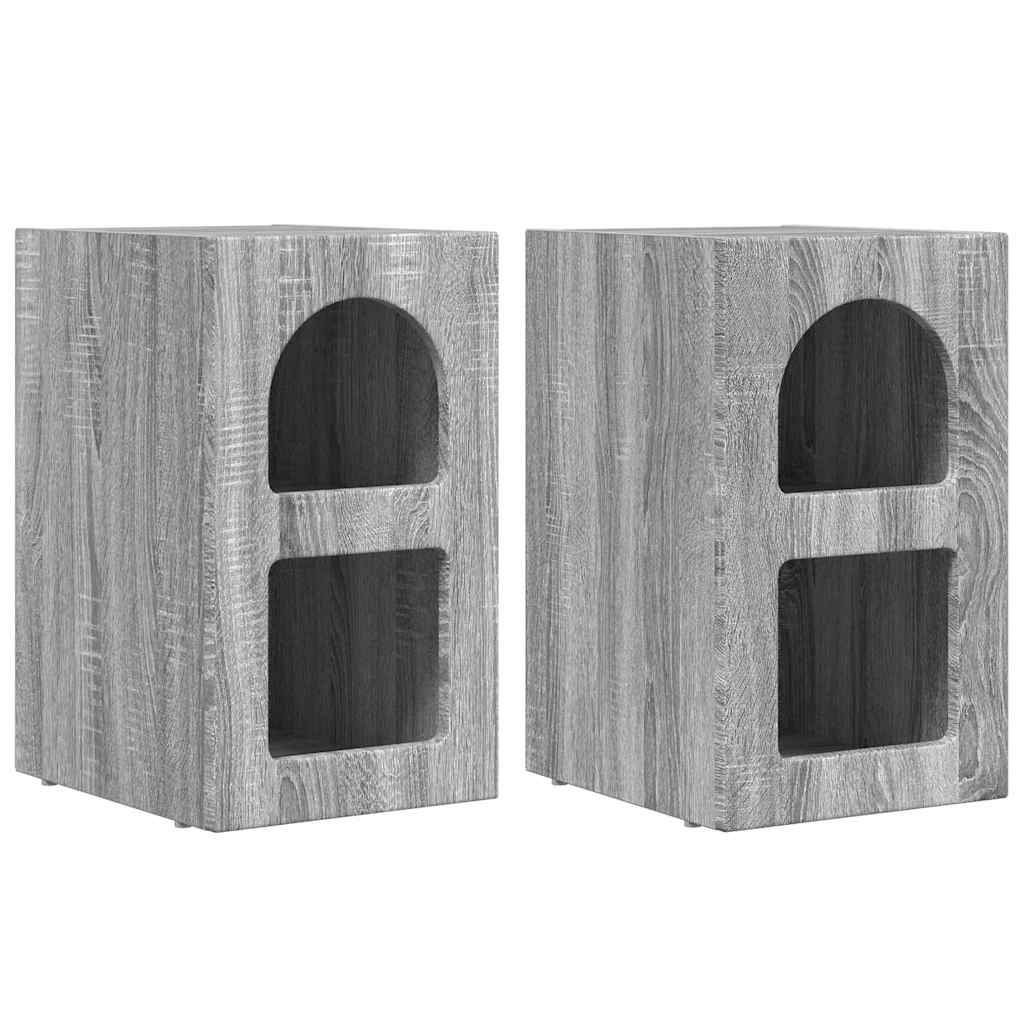 Éjjeli asztal ELST 2 db Szürke Sonoma 29,5 x 33,5 x 50 cm