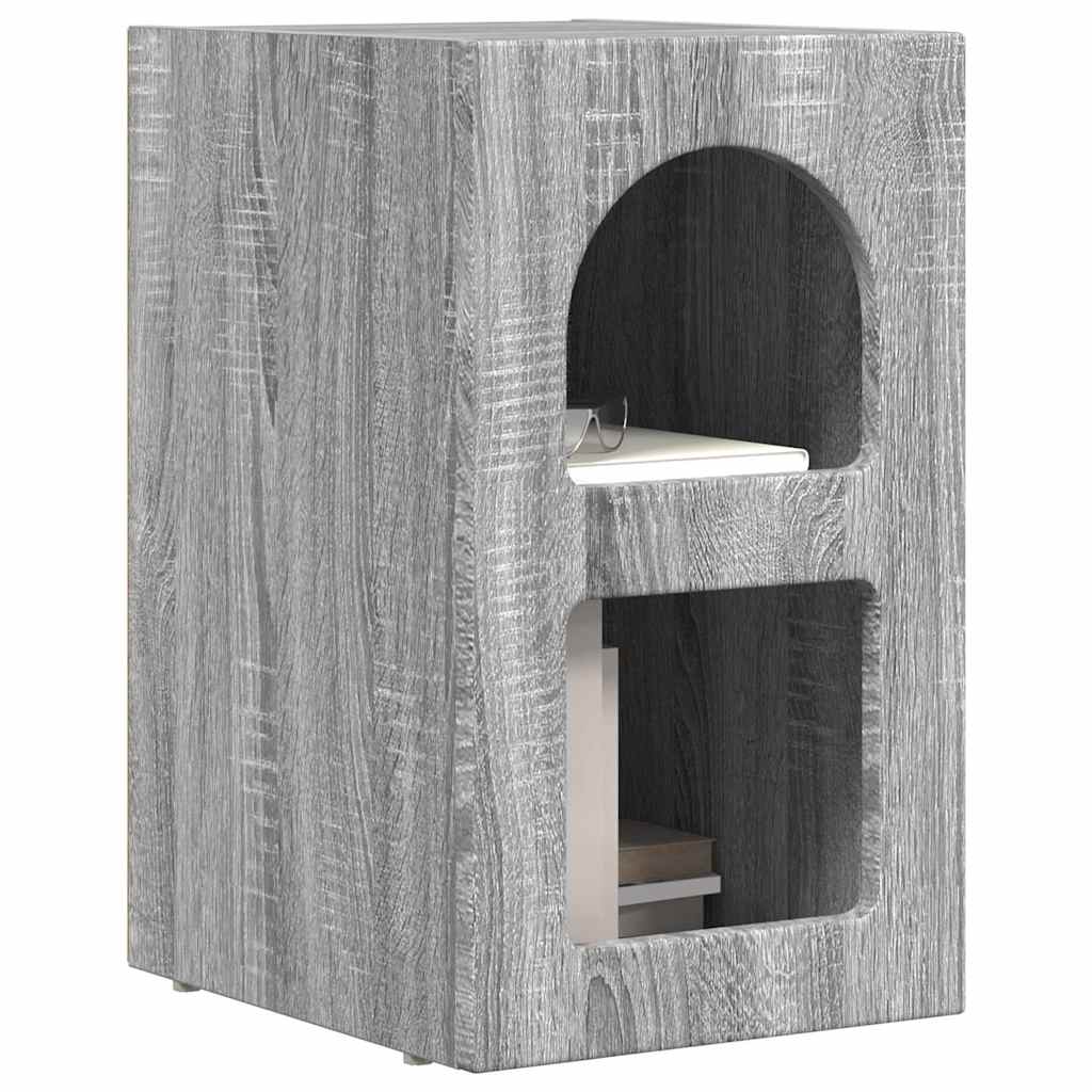 Éjjeli asztal ELST 2 db Szürke Sonoma 29,5 x 33,5 x 50 cm