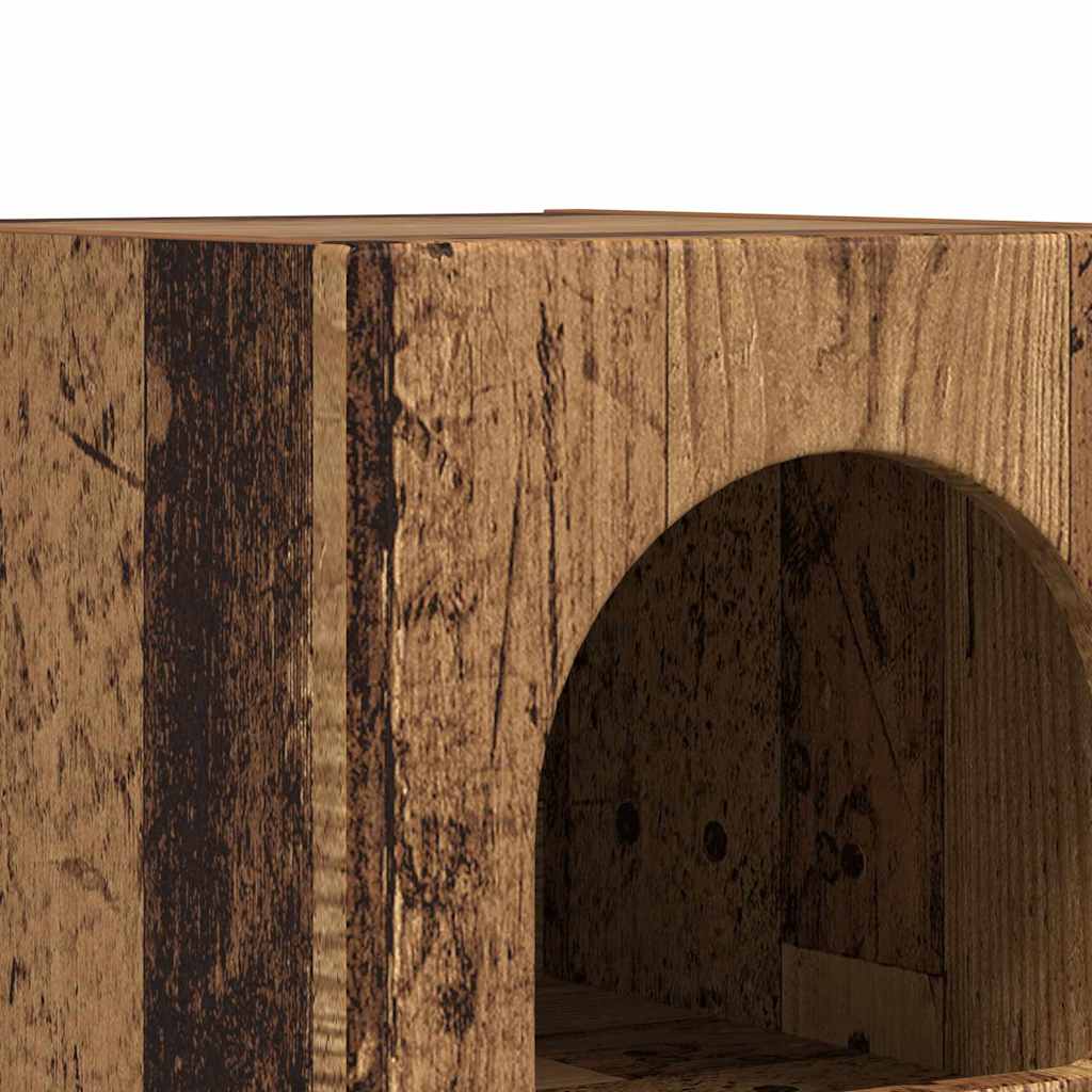 Éjjeli asztal ELST Öreg fa 29,5 x 33,5 x 50 cm Szerelt Fa