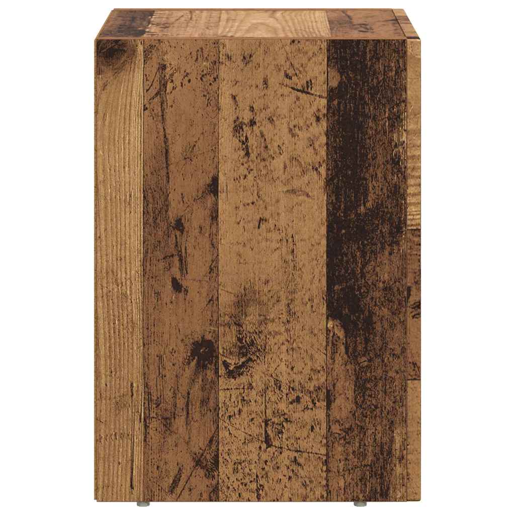 Éjjeli asztal ELST Öreg fa 29,5 x 33,5 x 50 cm Szerelt Fa