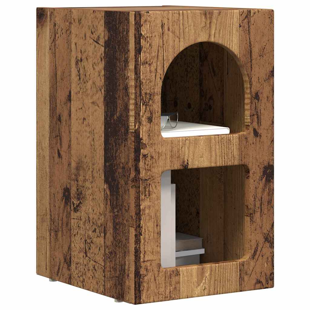 Éjjeli asztal ELST 2 db Öreg fa 29,5 x 33,5 x 50 cm Szerelt Fa