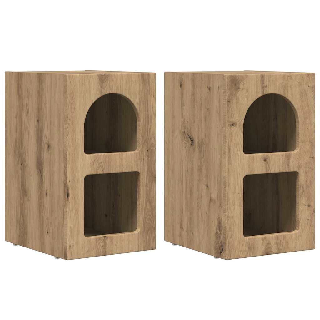 Éjjeli asztal ELST 2 db Artisan tölgy 29,5 x 33,5 x 50 cm