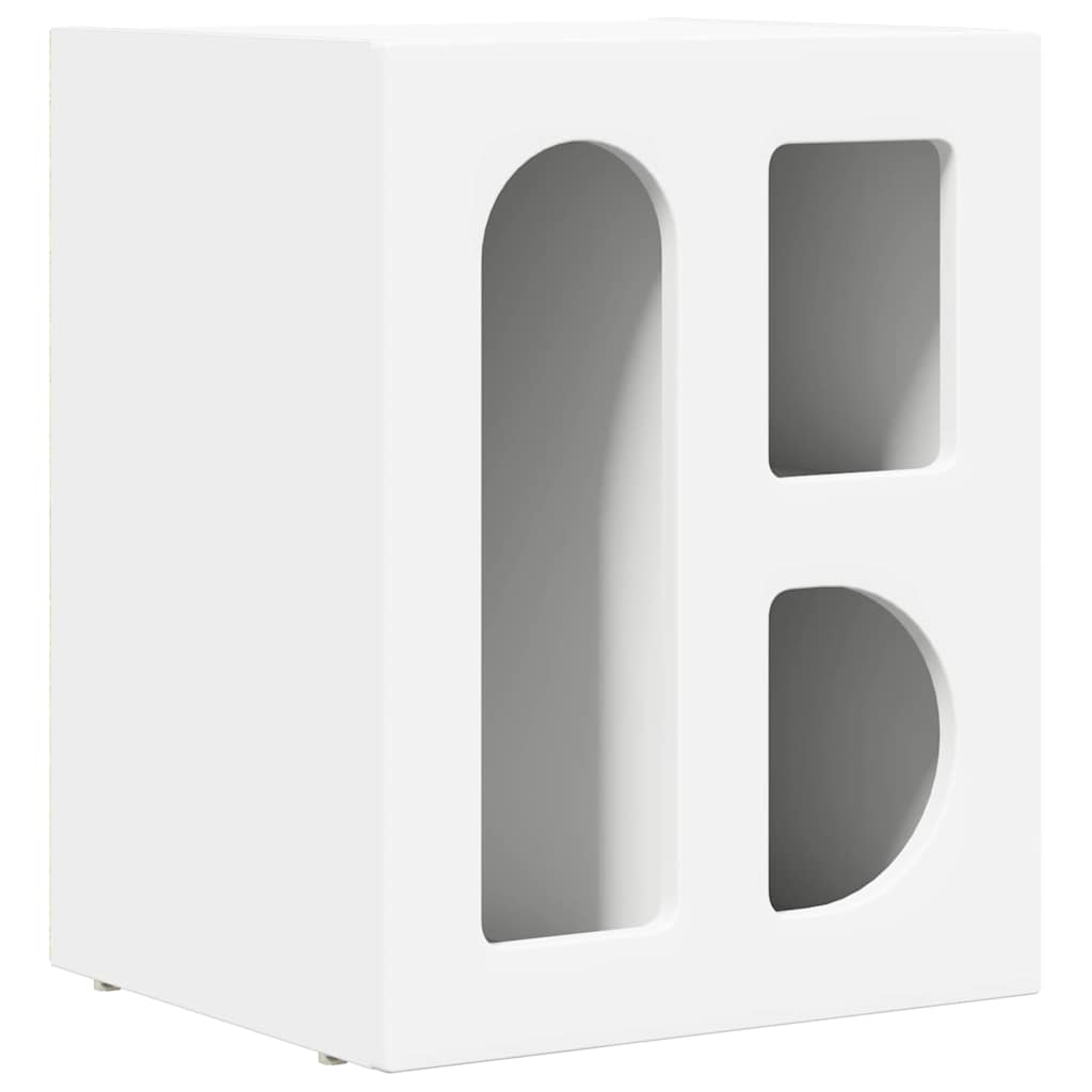 Éjjeli asztal ELST 2 db Fehér 40 x 35 x 50 cm Faanyag
