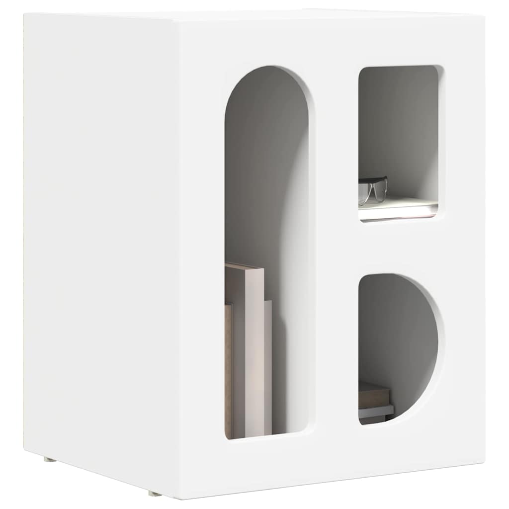 Éjjeli asztal ELST 2 db Fehér 40 x 35 x 50 cm Faanyag