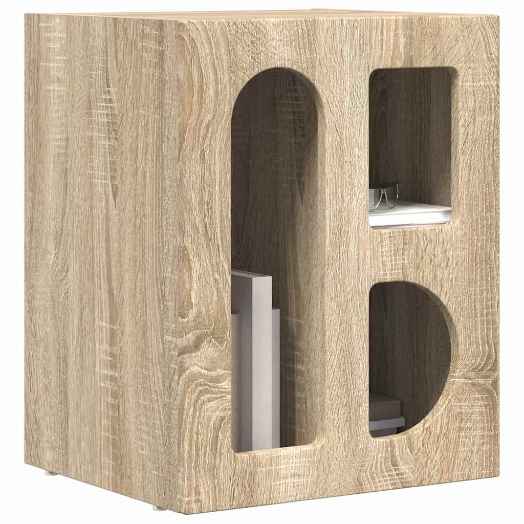 Éjjeli asztal ELST 2 db Sonoma tölgy 40 x 35 x 50 cm Faanyag