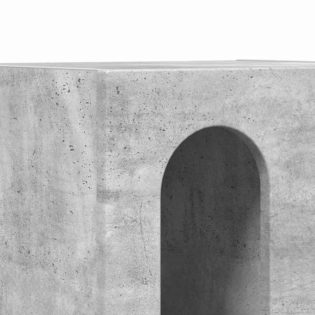Éjjeli asztal ELST 2 db Beton Szürke 40 x 35 x 50 cm Szerelt Fa