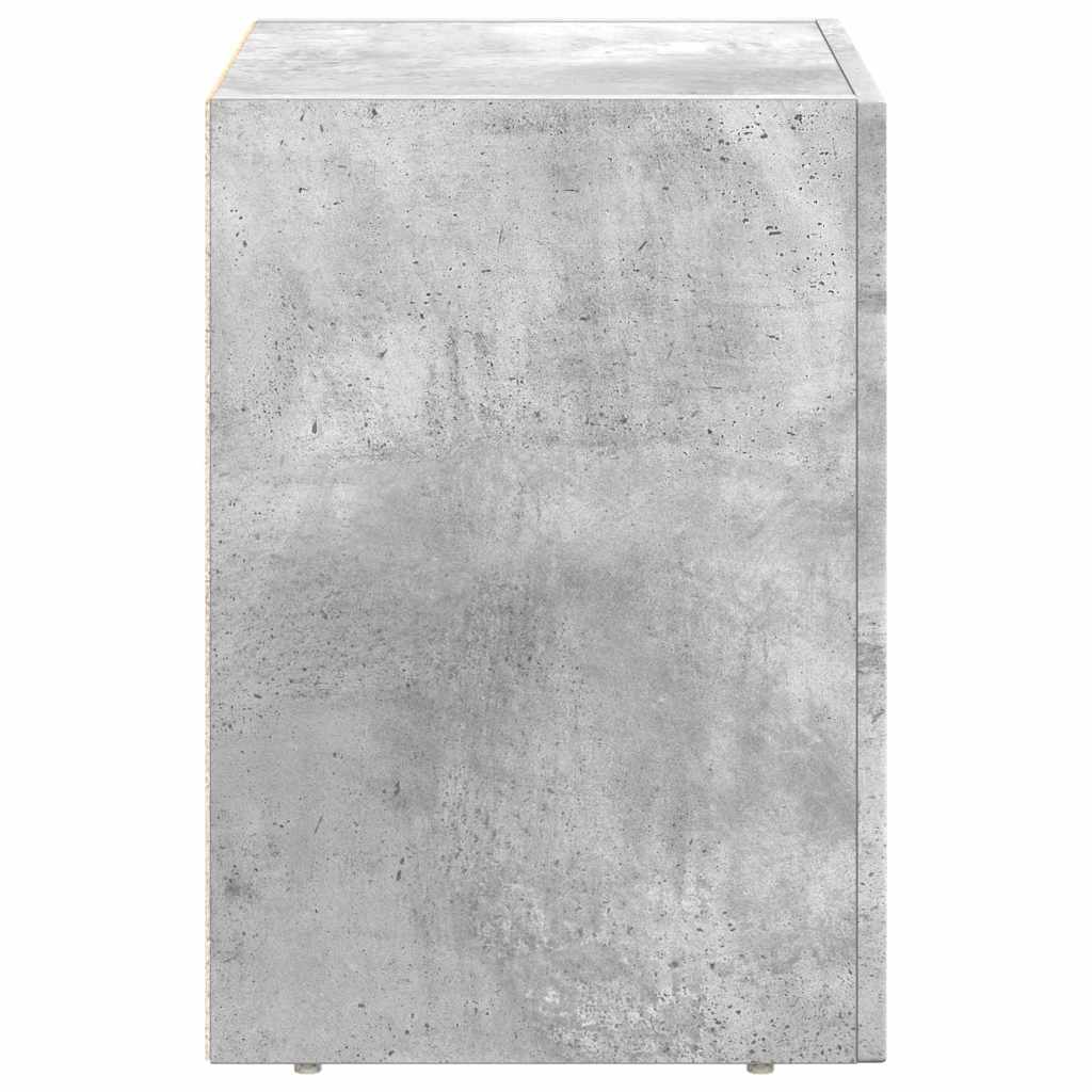 Éjjeli asztal ELST 2 db Beton Szürke 40 x 35 x 50 cm Szerelt Fa