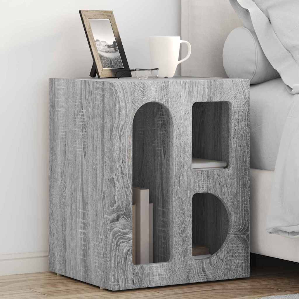 Éjjeli asztal ELST 2 db Szürke Sonoma 40 x 35 x 50 cm