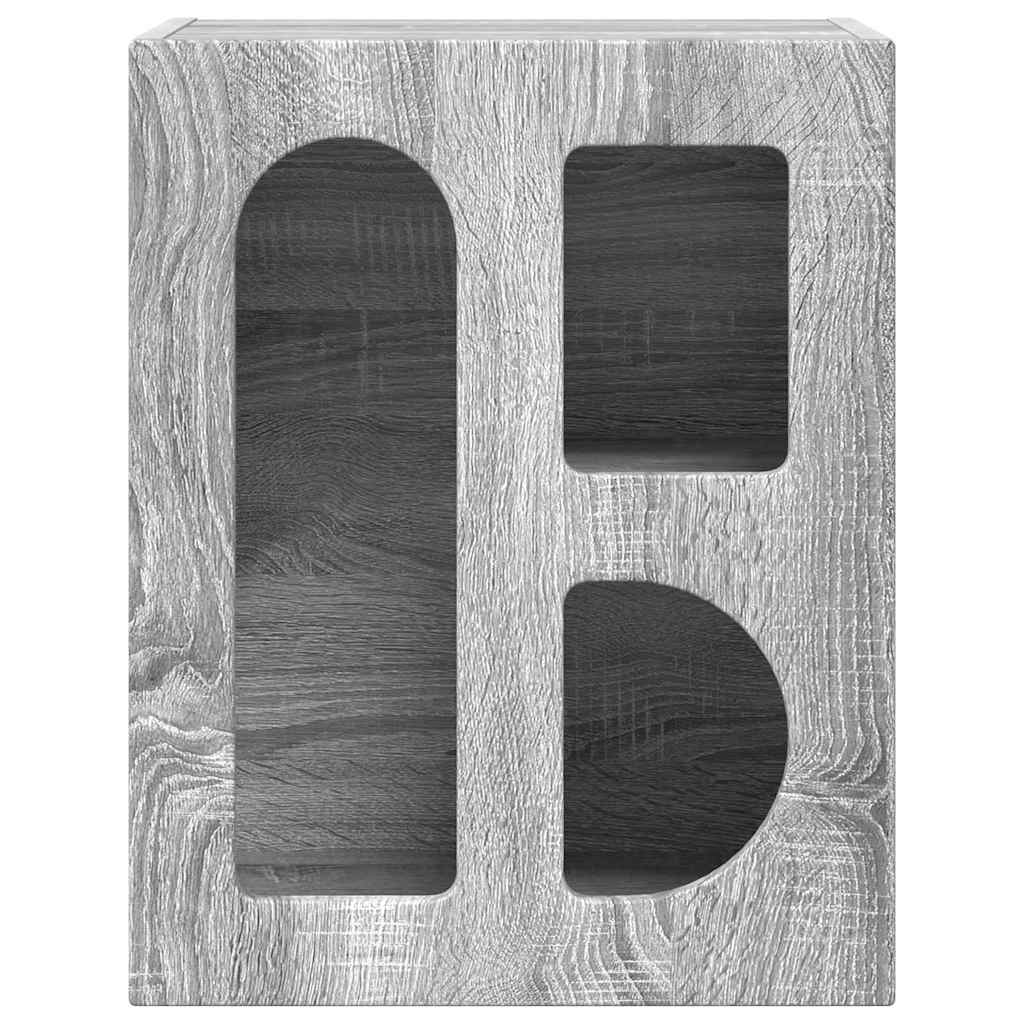 Éjjeli asztal ELST 2 db Szürke Sonoma 40 x 35 x 50 cm