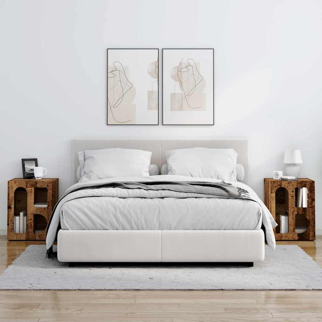 Éjjeli asztal ELST 2 db Öreg fa 40 x 35 x 50 cm Faanyag