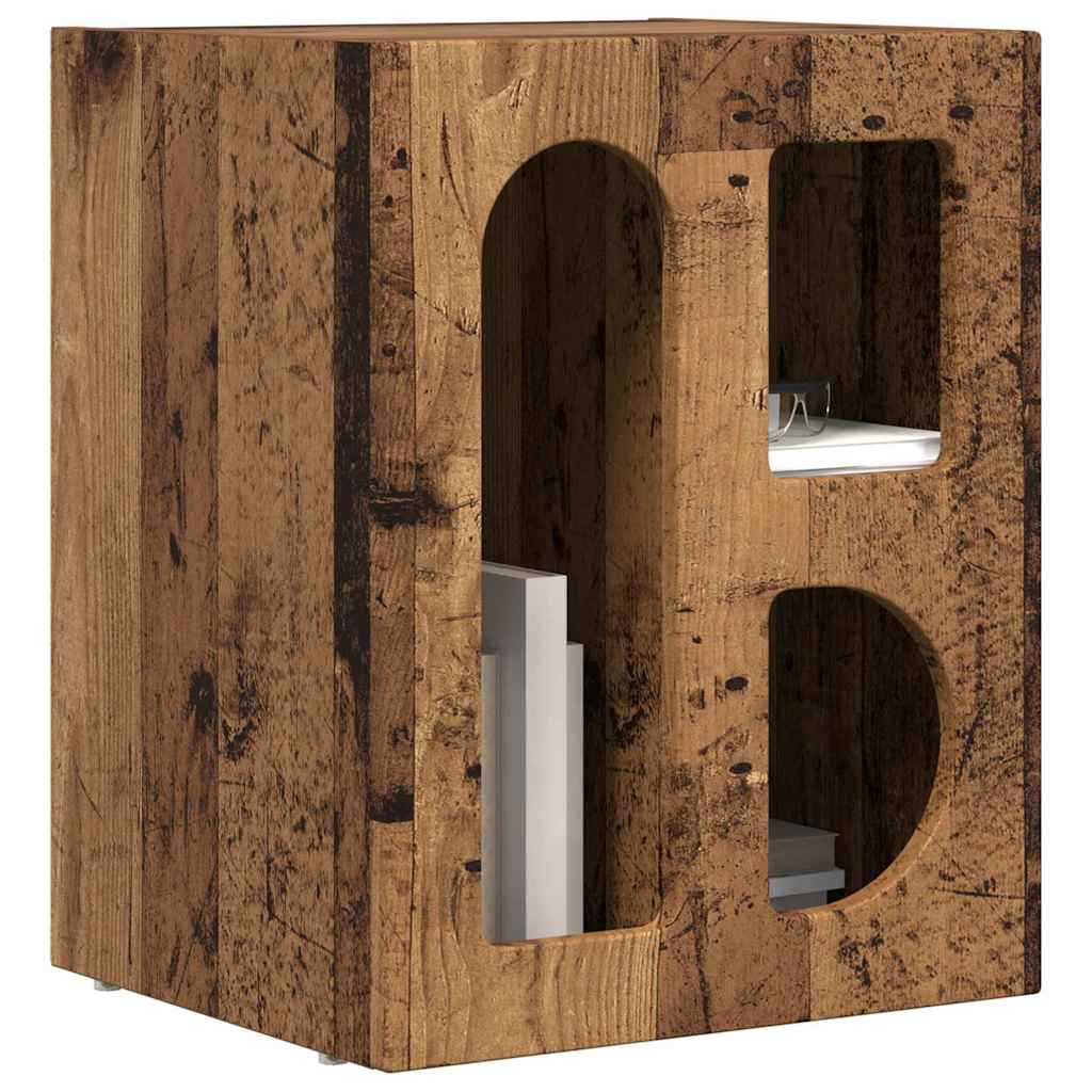 Éjjeli asztal ELST 2 db Öreg fa 40 x 35 x 50 cm Faanyag