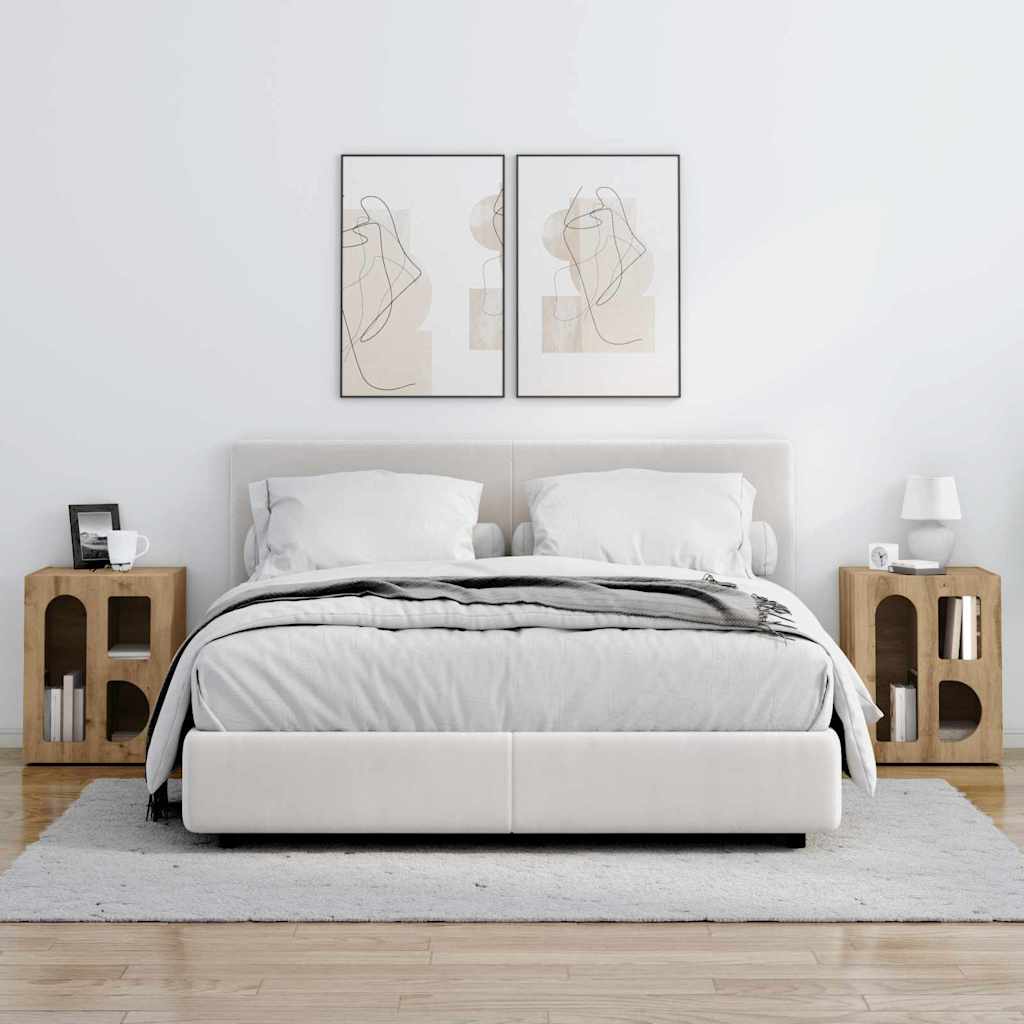Éjjeli asztal ELST 2 db Artisan tölgy 40 x 35 x 50 cm Faanyag