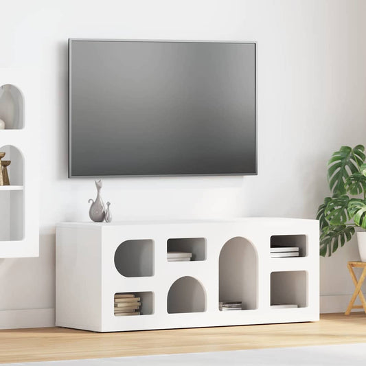 TV szekrény Fehér 100 x 35 x 40 cm Faanyag