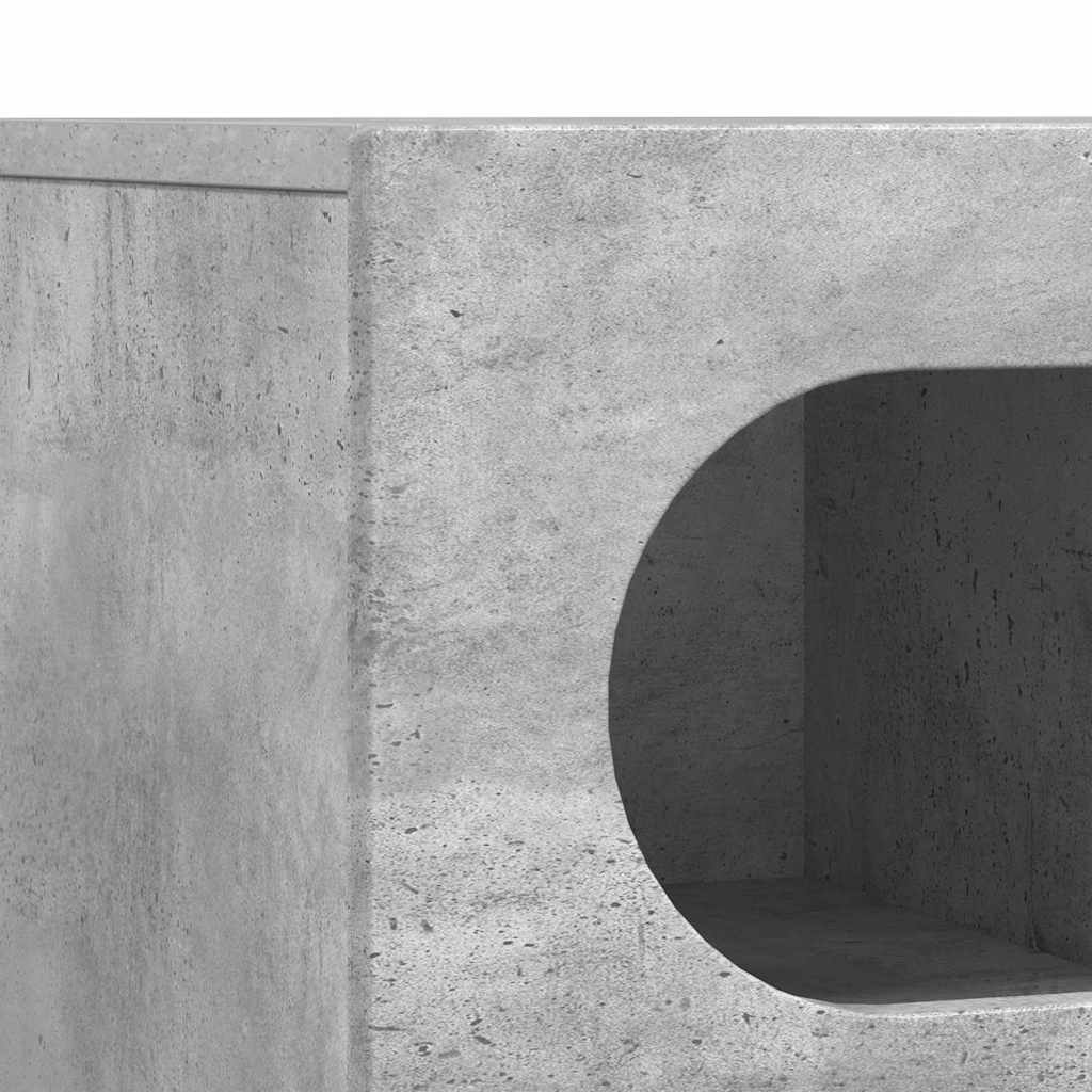 TV szekrény ELST 100 x 35 x 40 cm Beton Szürke Szerelt Fa