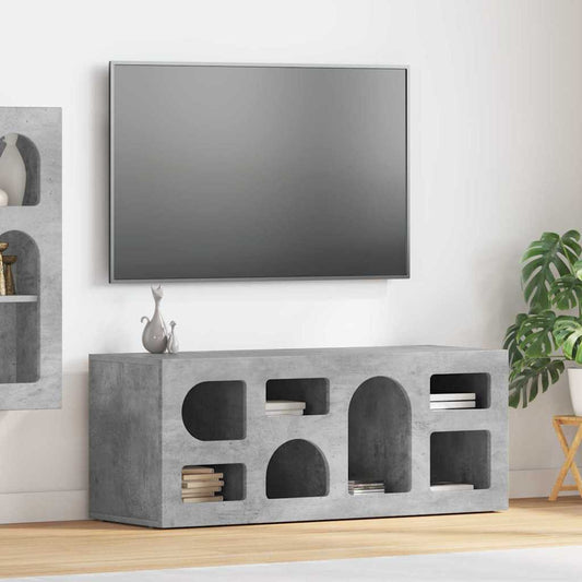 TV szekrény Beton Szürke 100 x 35 x 40 cm Faanyag