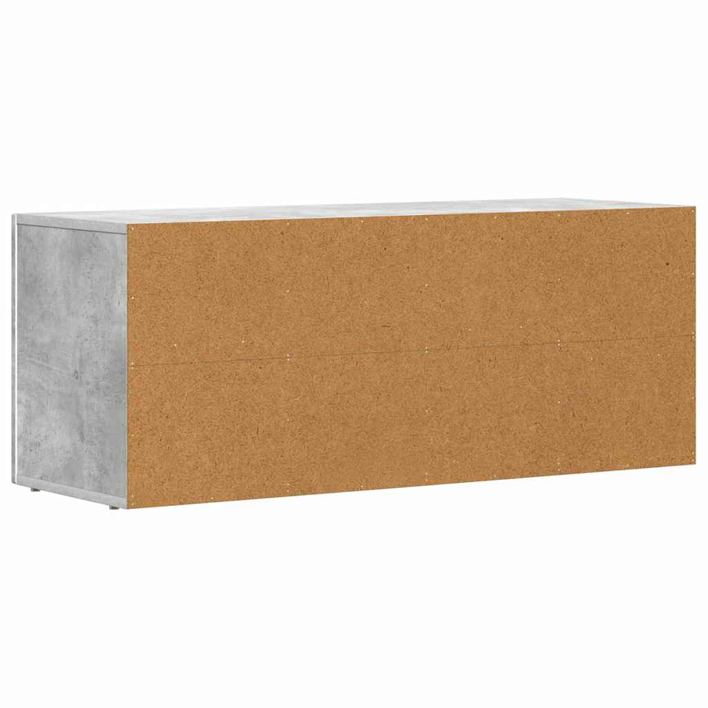 TV szekrény ELST 100 x 35 x 40 cm Beton Szürke Szerelt Fa