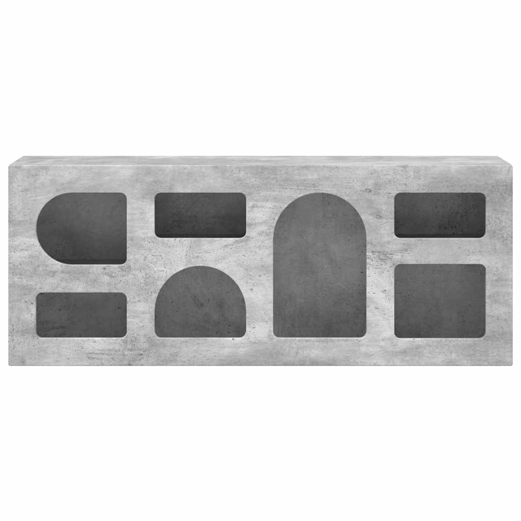 TV szekrény ELST 100 x 35 x 40 cm Beton Szürke Szerelt Fa