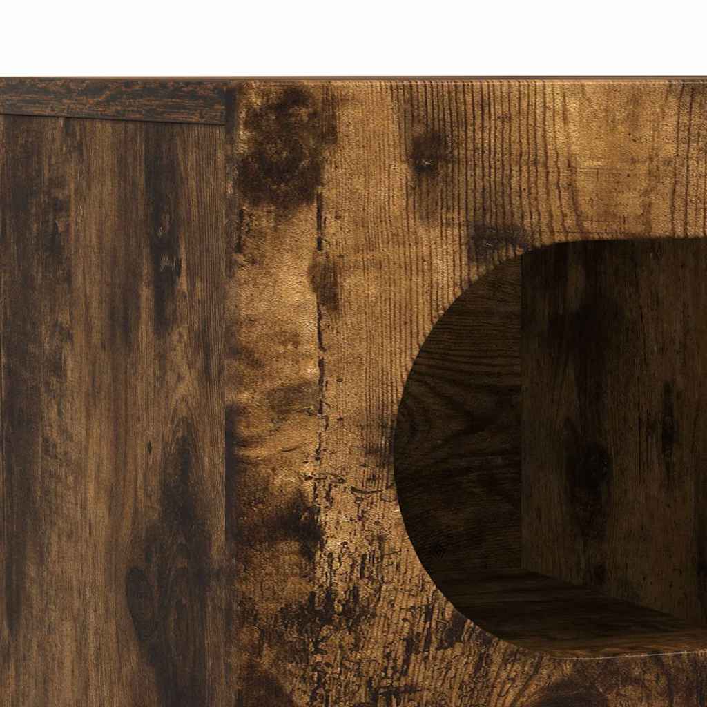 TV szekrény ELST 100 x 35 x 40 cm Füstölt tölgy Szerelt Fa