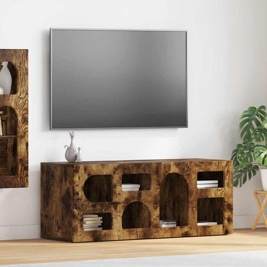 TV szekrény Füstölt tölgy 100 x 35 x 40 cm Faanyag