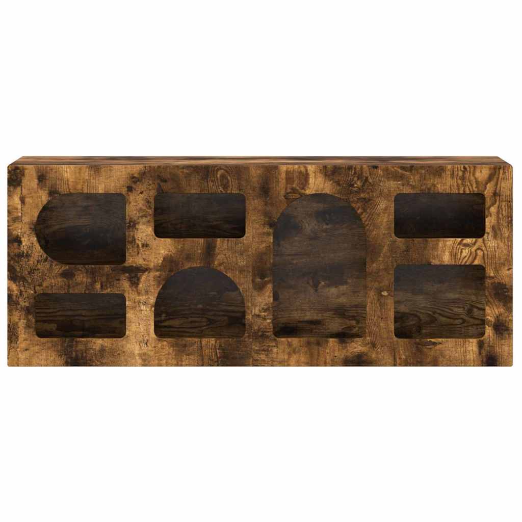 TV szekrény ELST 100 x 35 x 40 cm Füstölt tölgy Szerelt Fa