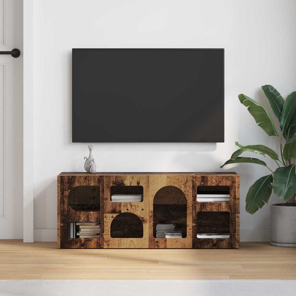 TV szekrény ELST 100 x 35 x 40 cm Öreg fa Faanyag