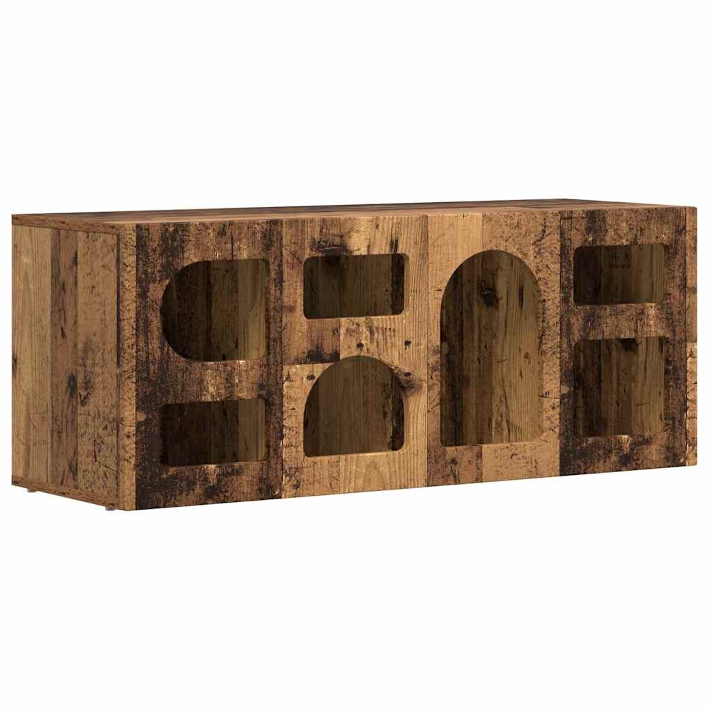 TV szekrény ELST 100 x 35 x 40 cm Öreg fa Faanyag
