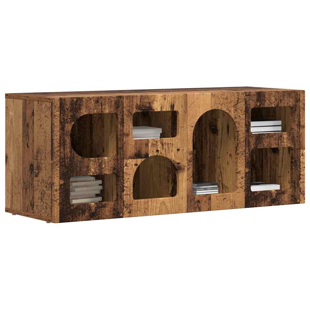 TV szekrény ELST 100 x 35 x 40 cm Öreg fa Faanyag