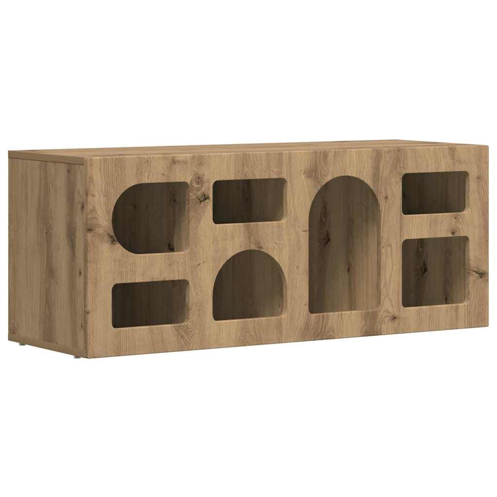 TV szekrény ELST 100 x 35 x 40 cm Artisan tölgy Szerelt Fa