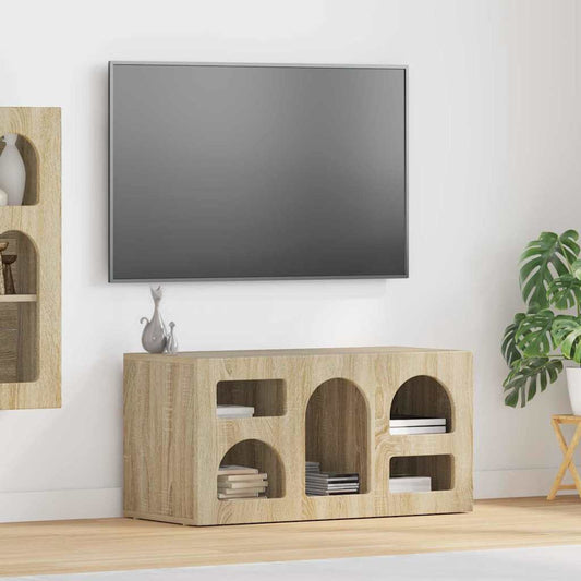 TV szekrény Sonoma tölgy 80 x 35 x 40 cm Faanyag