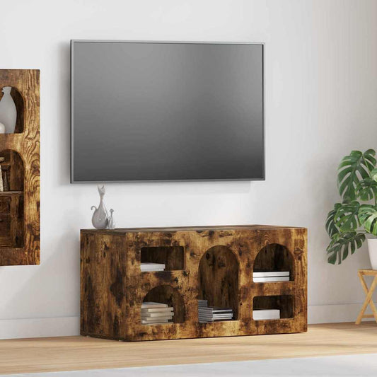 TV szekrény Füstölt tölgy 80 x 35 x 40 cm Faanyag