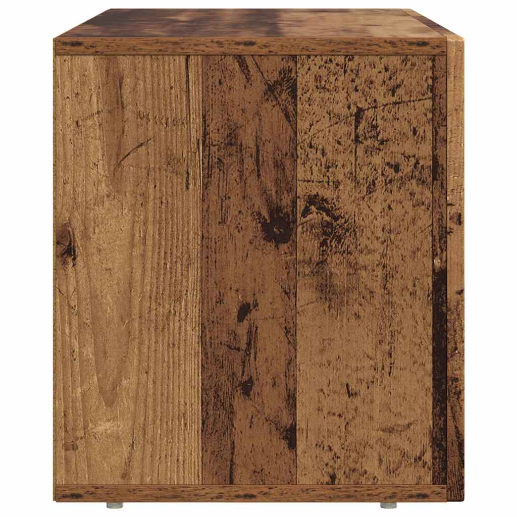 TV szekrény ELST 80 x 35 x 40 cm Öreg fa Szerelt Fa