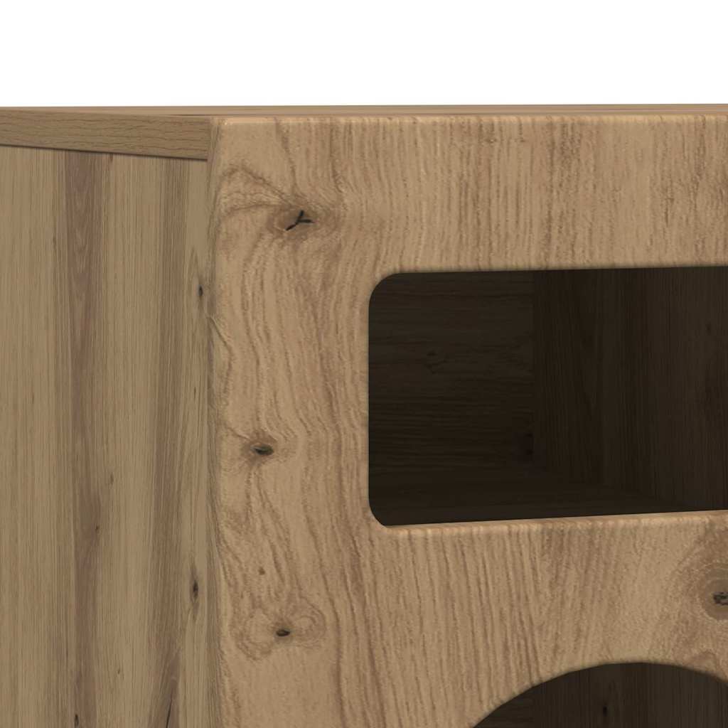 TV szekrény ELST 80 x 35 x 40 cm Artisan tölgy Szerelt Fa