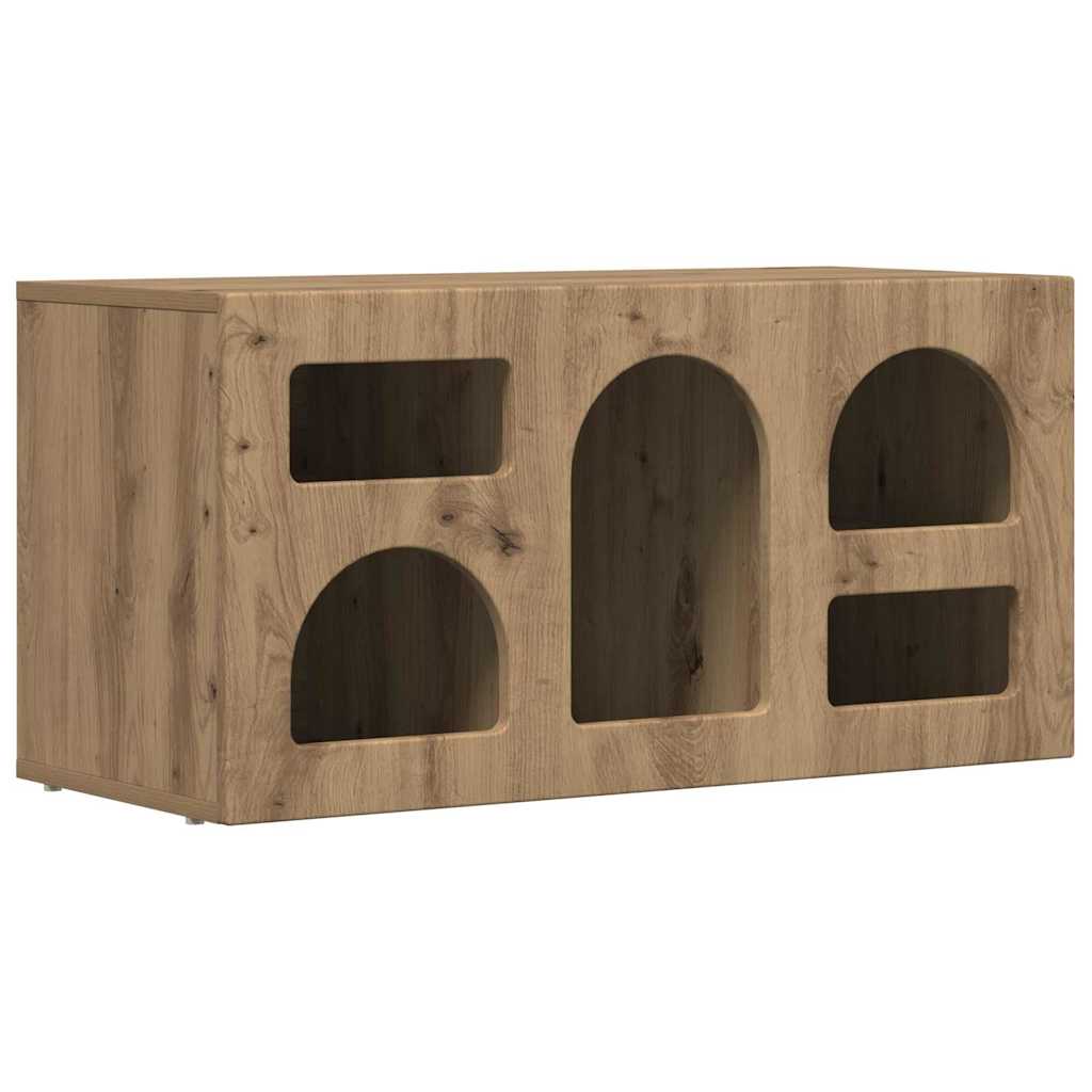 TV szekrény ELST 80 x 35 x 40 cm Artisan tölgy Szerelt Fa