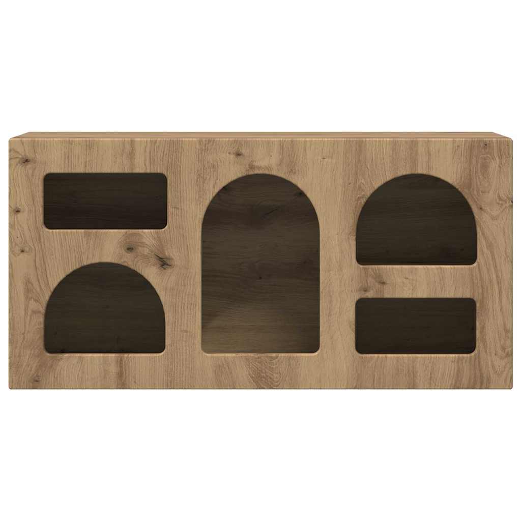 TV szekrény ELST 80 x 35 x 40 cm Artisan tölgy Szerelt Fa