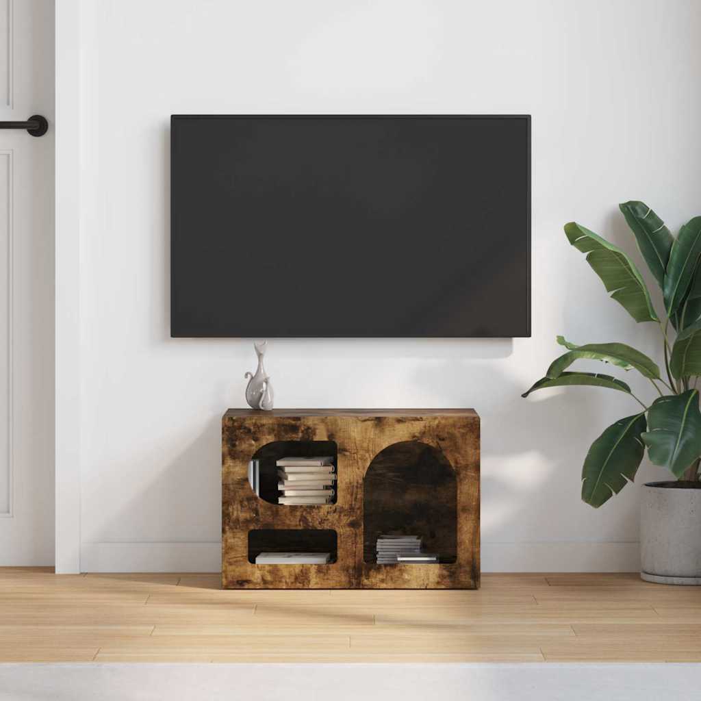 TV szekrény ELST 60 x 35 x 40 cm Füstölt tölgy Szerelt Fa