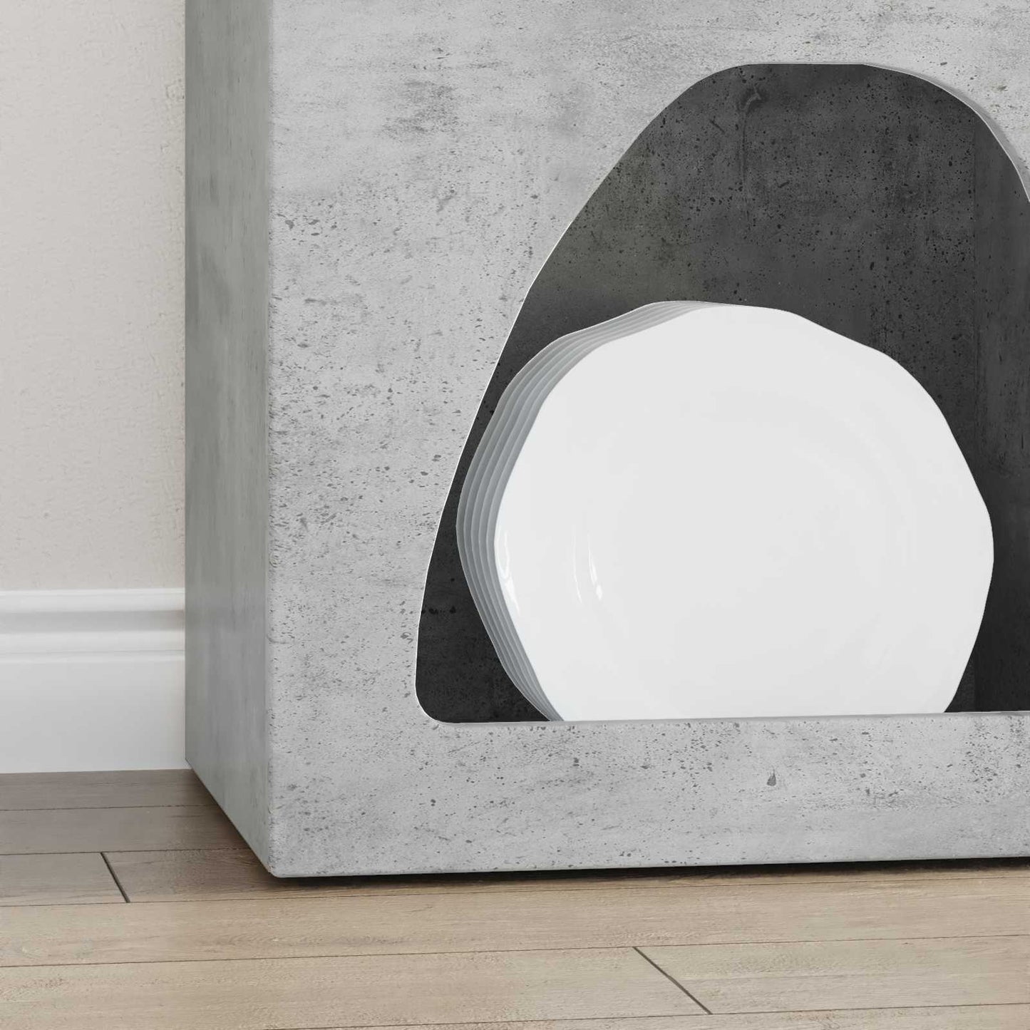 Széf Beton Szürke 40 x 35 x 100,5 cm Faanyag
