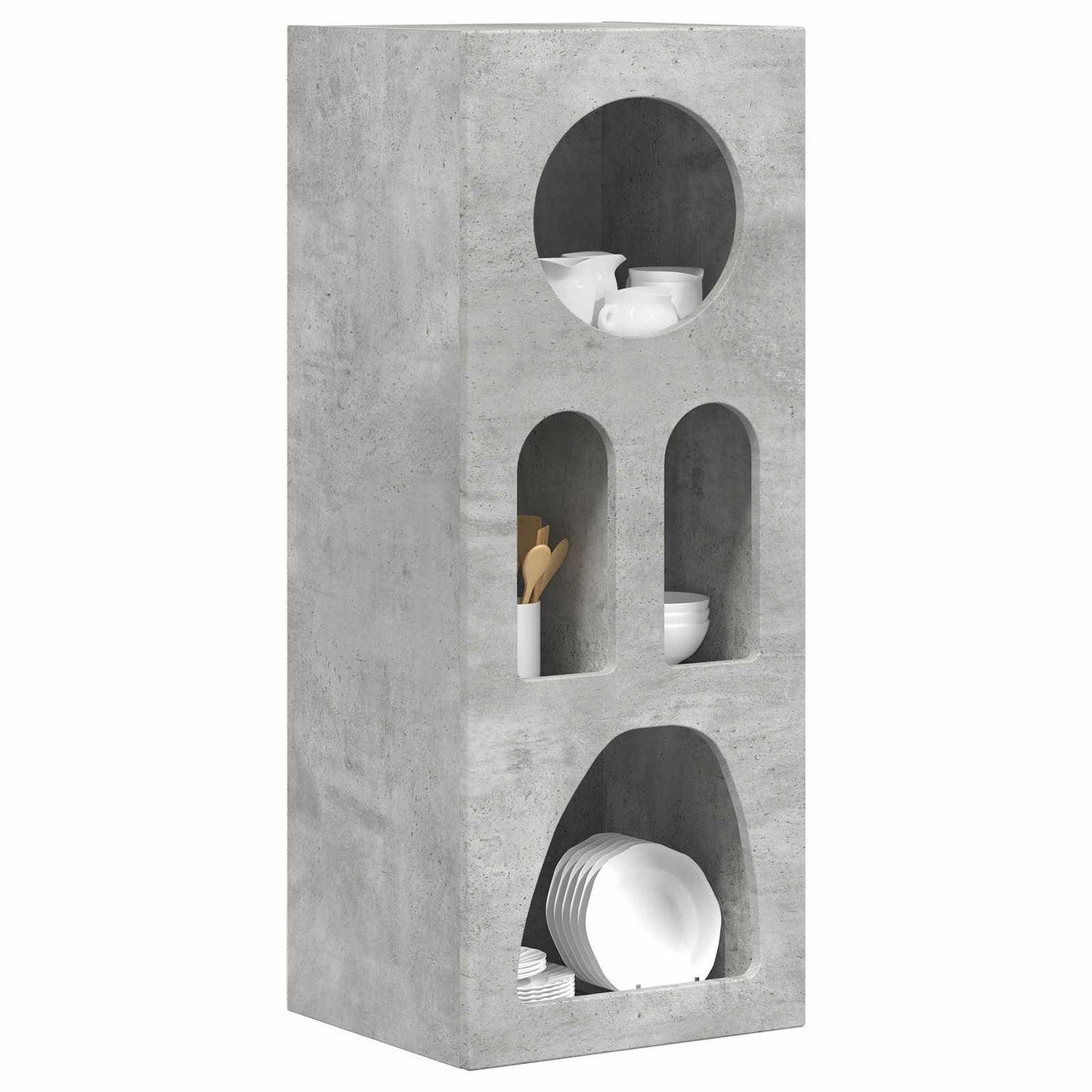 Széf Beton Szürke 40 x 35 x 100,5 cm Faanyag