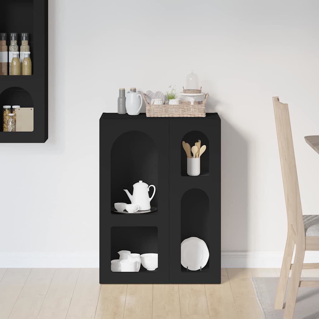Széf ELST Fekete 59 x 35 x 80.5 cm Szerelt Fa