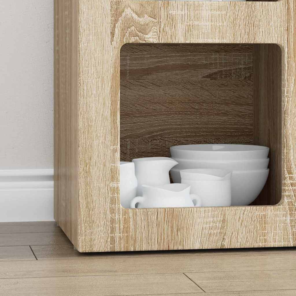 Széf ELST Sonoma tölgy 59 x 35 x 80.5 cm Szerelt Fa