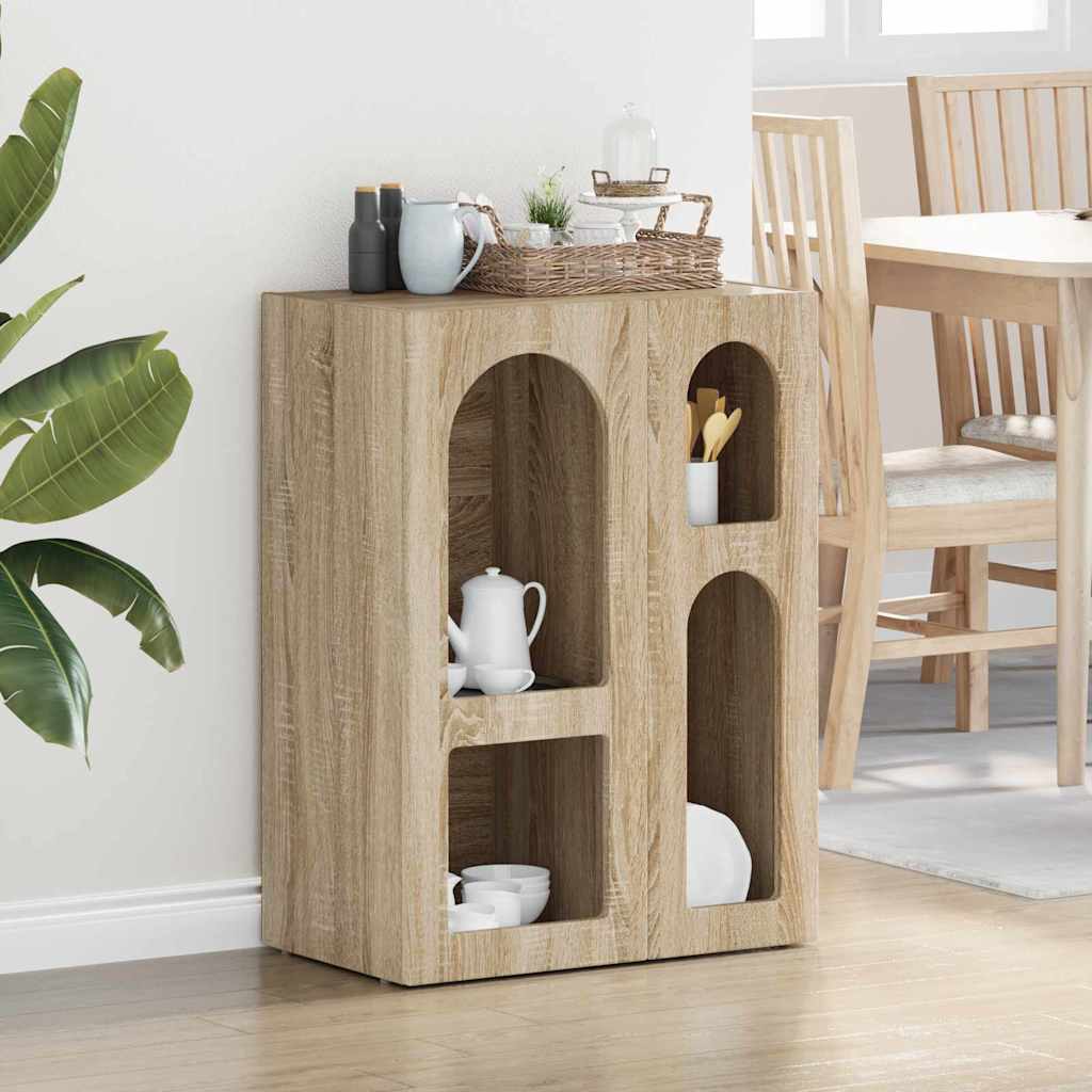Széf ELST Sonoma tölgy 59 x 35 x 80.5 cm Szerelt Fa