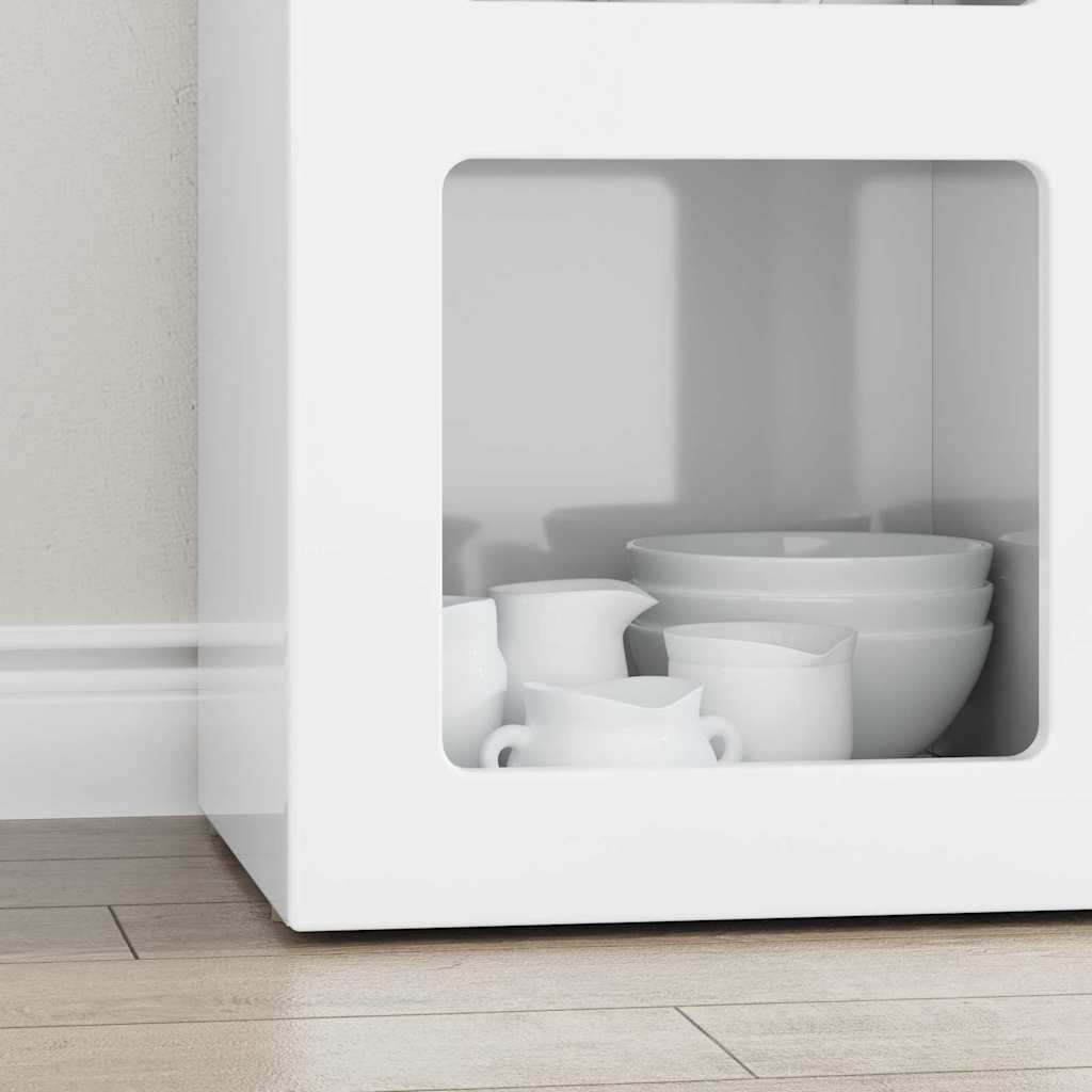 Széf ELST Magas Fényű Fehér 59 x 35 x 80.5 cm Faanyag