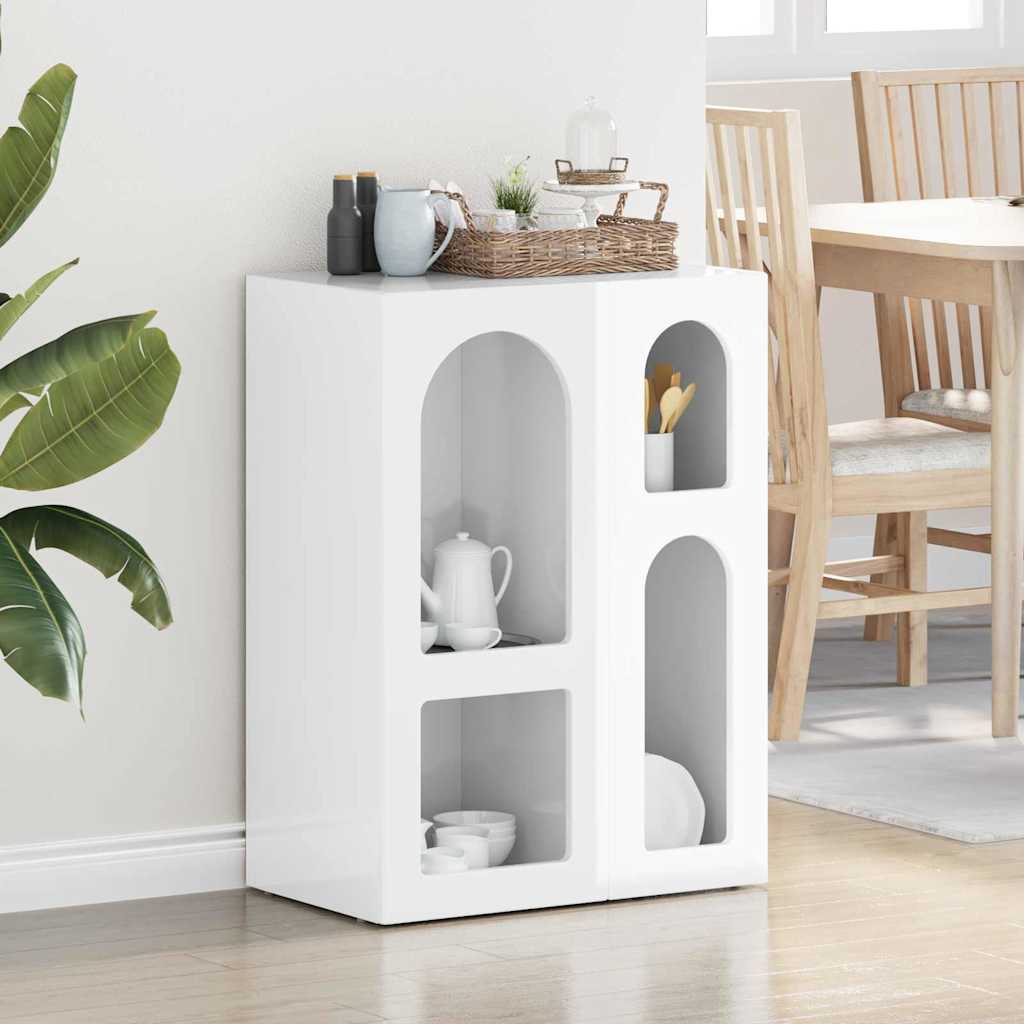 Széf ELST Magas Fényű Fehér 59 x 35 x 80.5 cm Faanyag